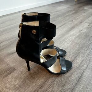 Michael Kors black sandal heels size 7 women’s